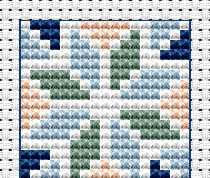 Patchwork – předloha pro křížkové vyšívání
